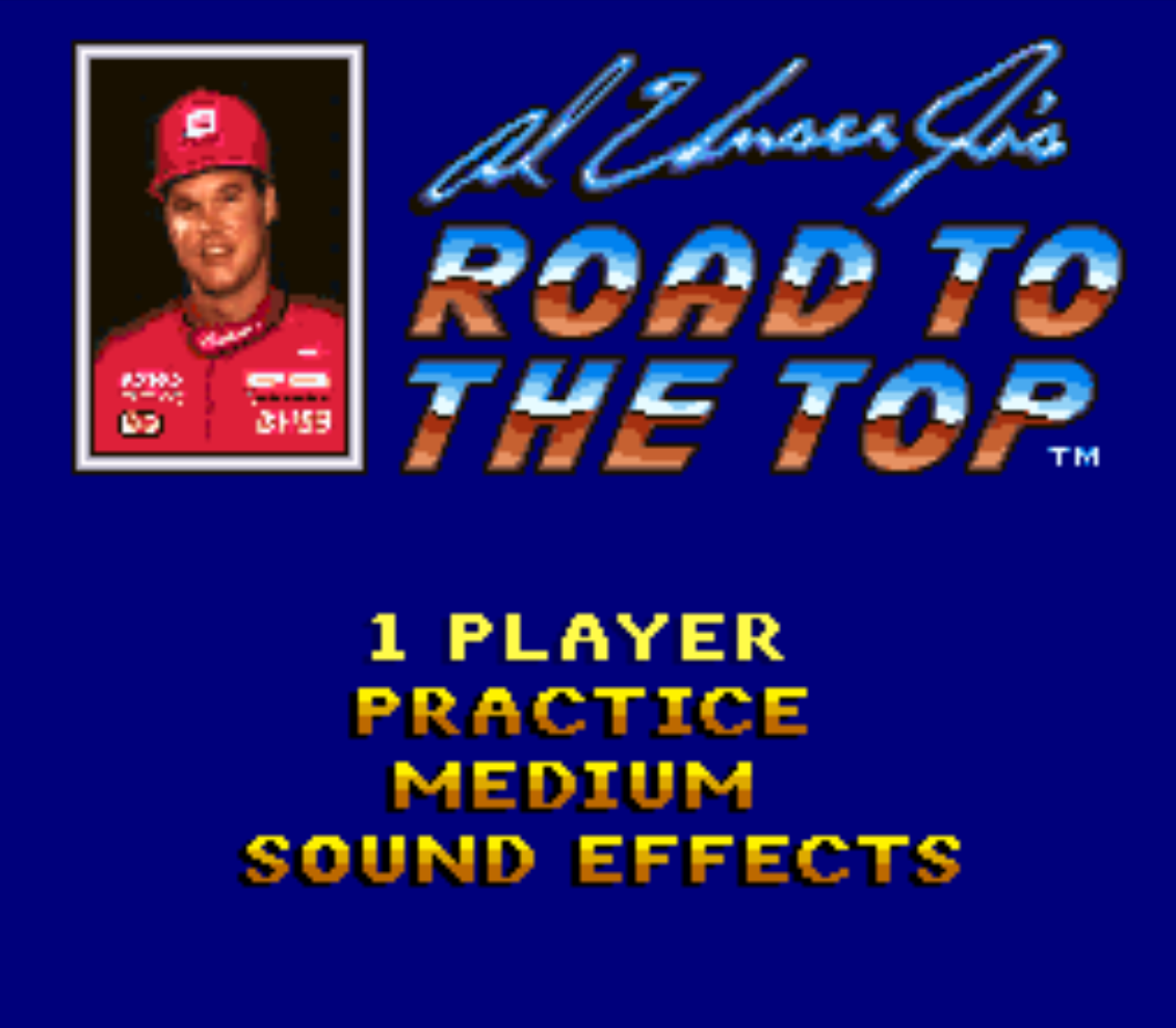Al Unser Jrs Road to the Top Title Screen